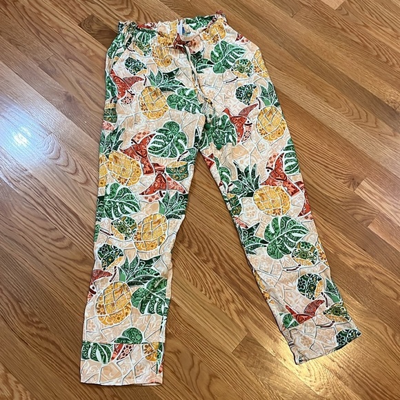 Farm Rio Mosaic Tapered Pants Pull-on Size XS NWT - Picture 5 of 15